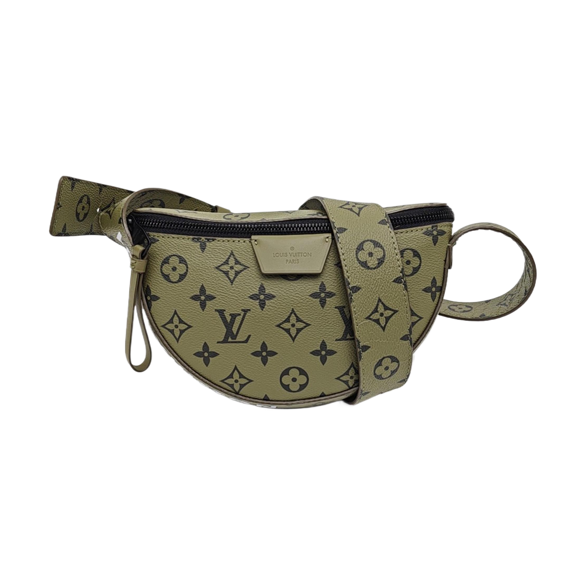 Monogram Coated Canvas Belt Bag Green