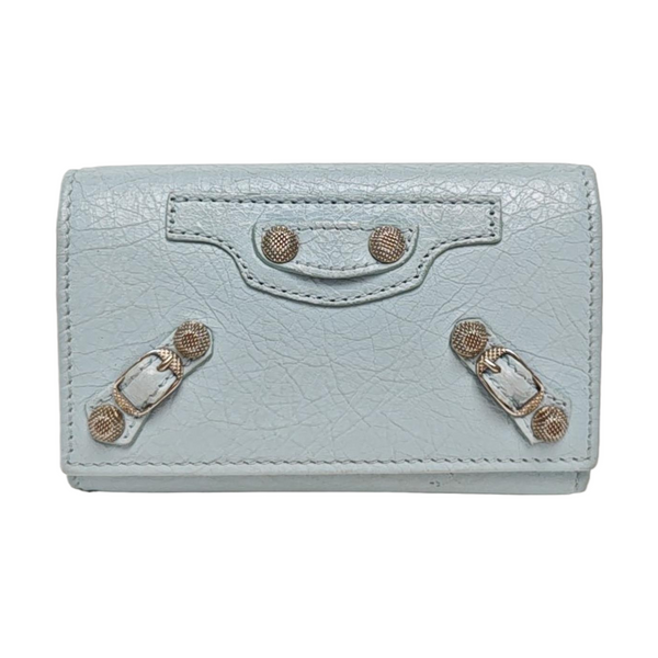 Classic City Lambskin Blue Key Pouch
