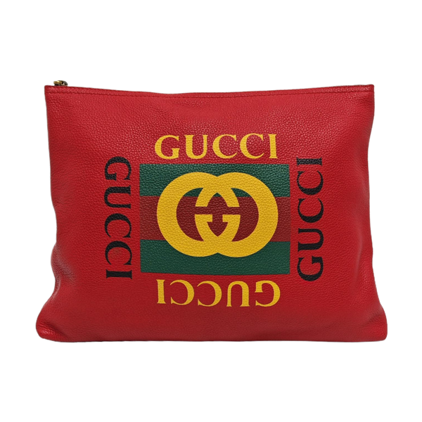 Print Medium Calfskin Red