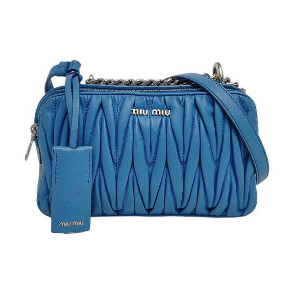 Matelassé Quilted Lambskin Blue