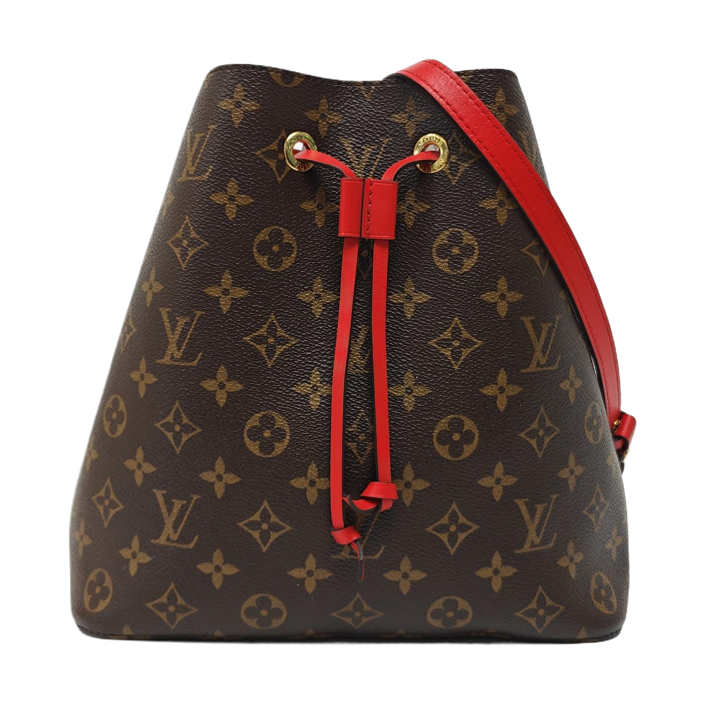 NÉONOÉ MM Monogram Coated Canvas Brown