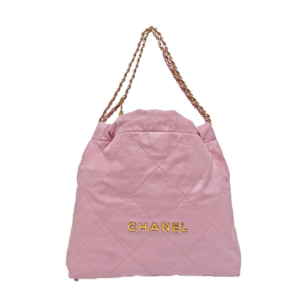 CHANEL 22 Medium Quilted Calfskin Pink