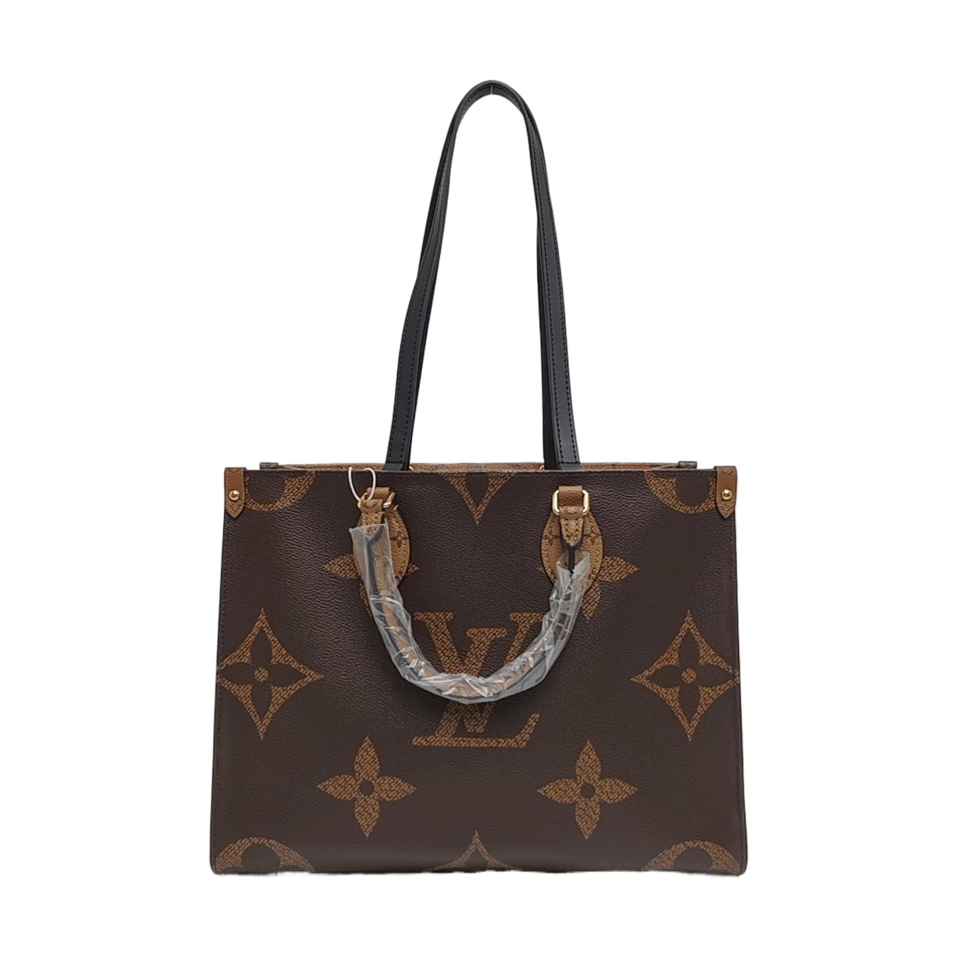 ONTHEGO MM Monogram Coated Canvas Brown
