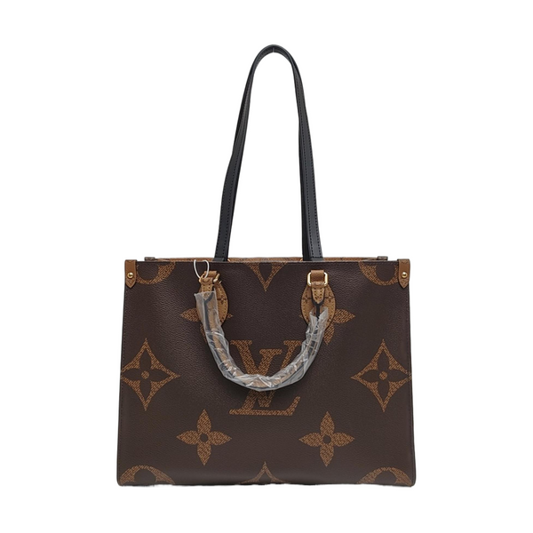 ONTHEGO MM Monogram Coated Canvas Brown