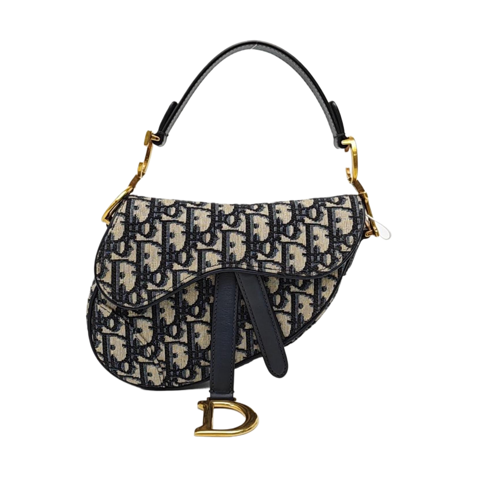 Saddle Mini Oblique Canvas Blue