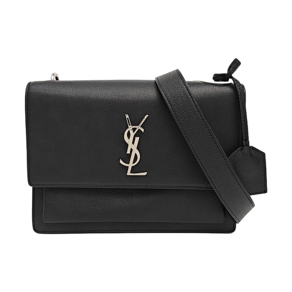 SUNSET Medium Calfskin Black