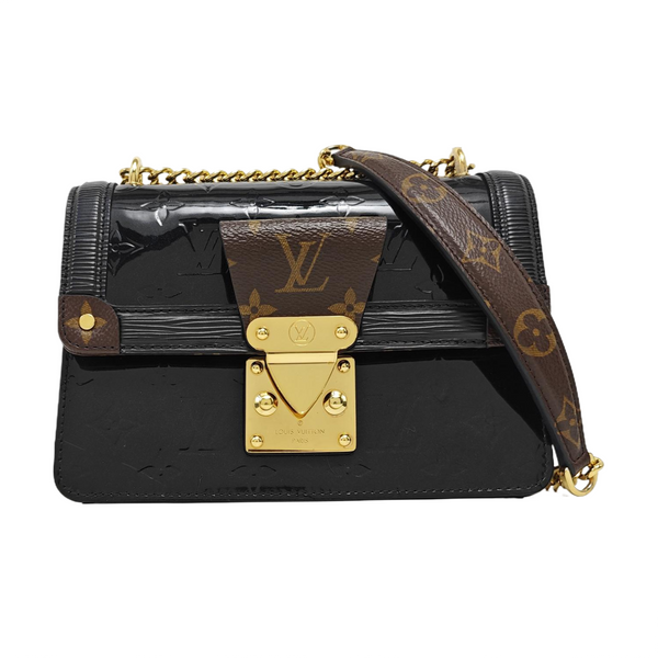 WYNWOOD Monogram Patent Leather Black