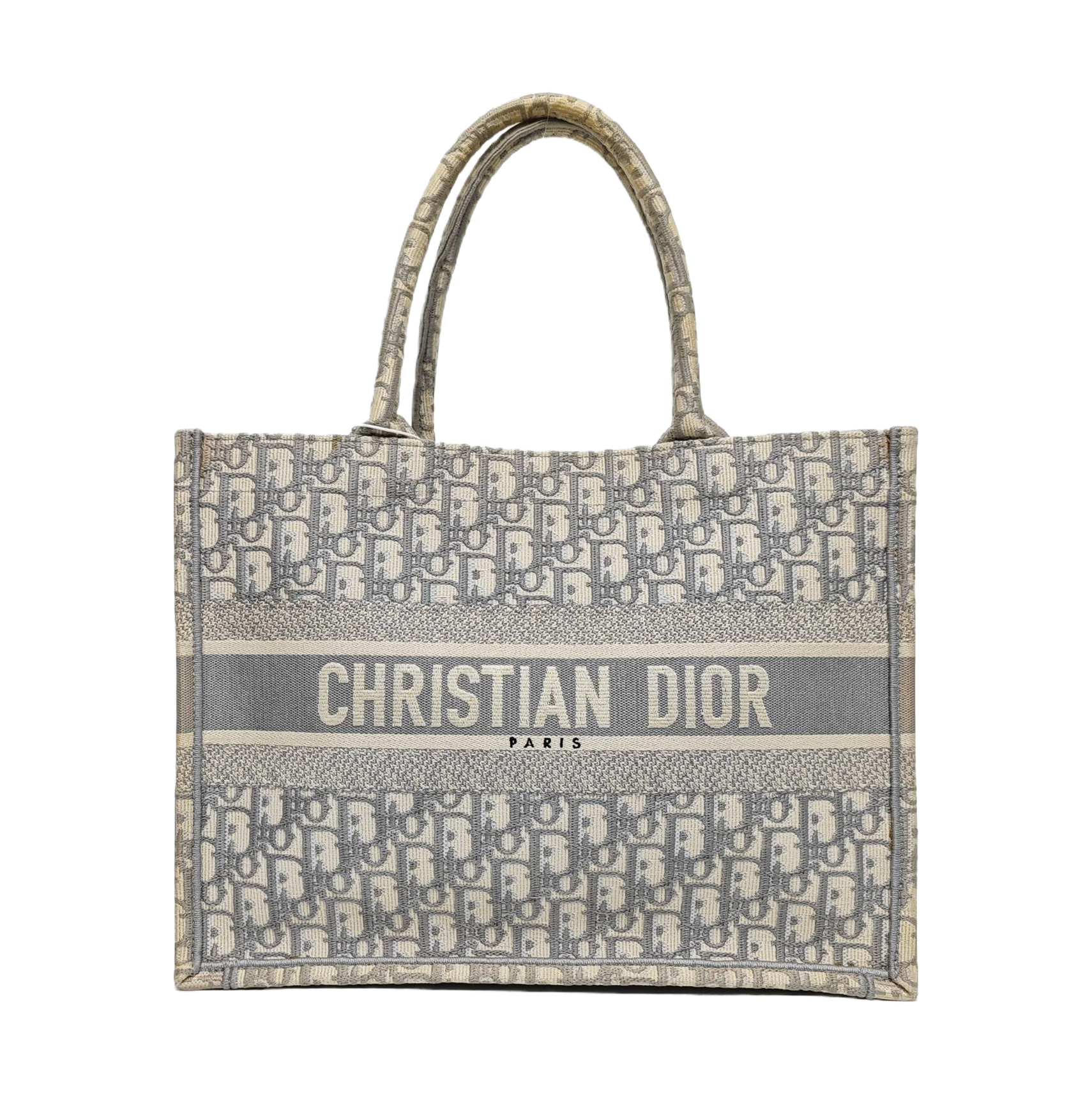 Authenticated pre-owned  Book Tote Medium Oblique Canvas Gray - Tote Bag at Looply