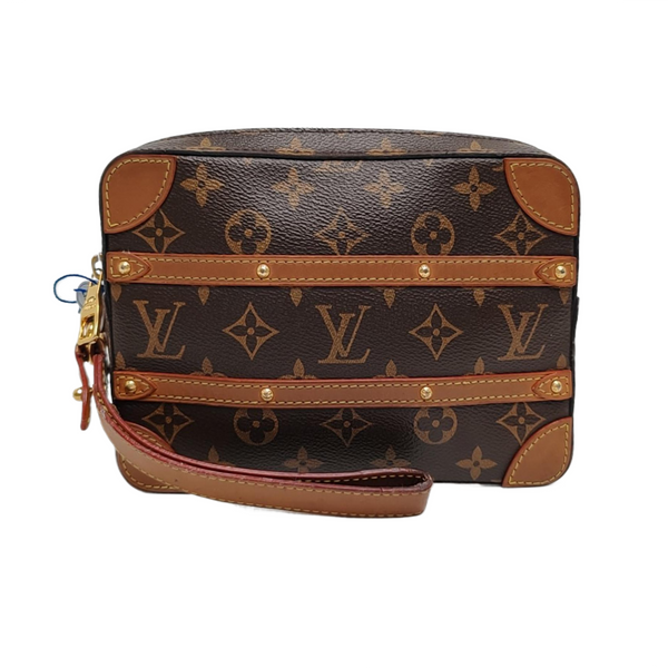 SOFT TRUNK Monogram Coated Canvas Brown