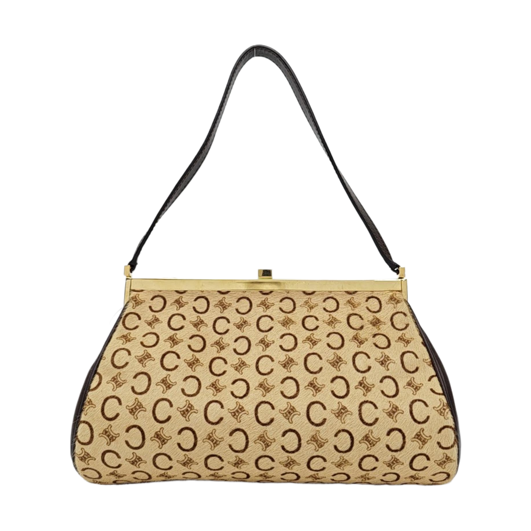 Fabric Shoulder Bag Beige