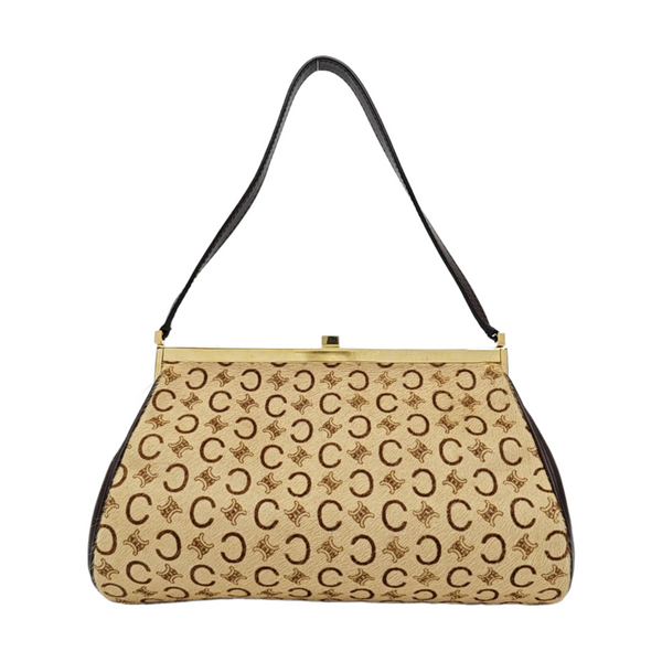 Fabric Shoulder Bag Beige