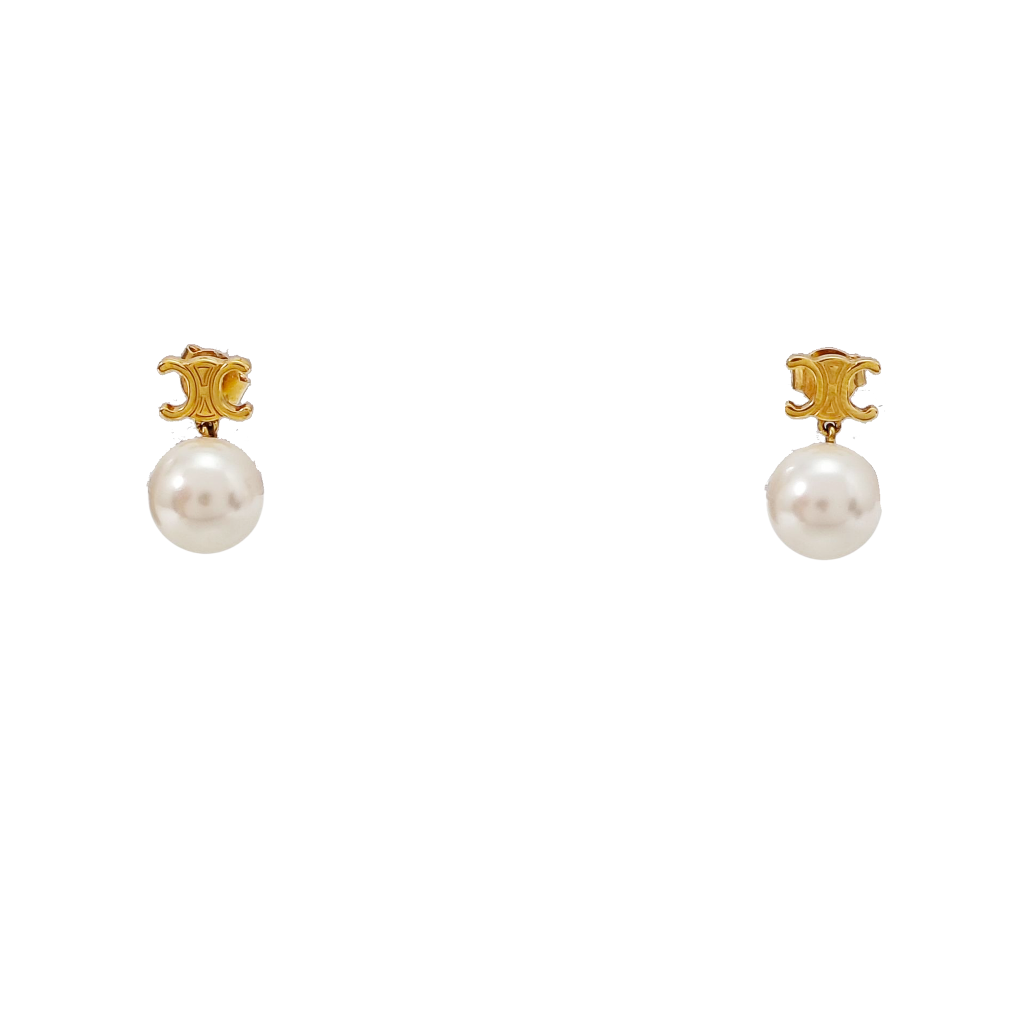 Metal Gold Stud Earrings