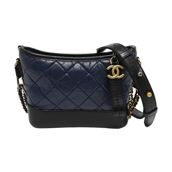 GABRIELLE Small Quilted Calfskin Blue