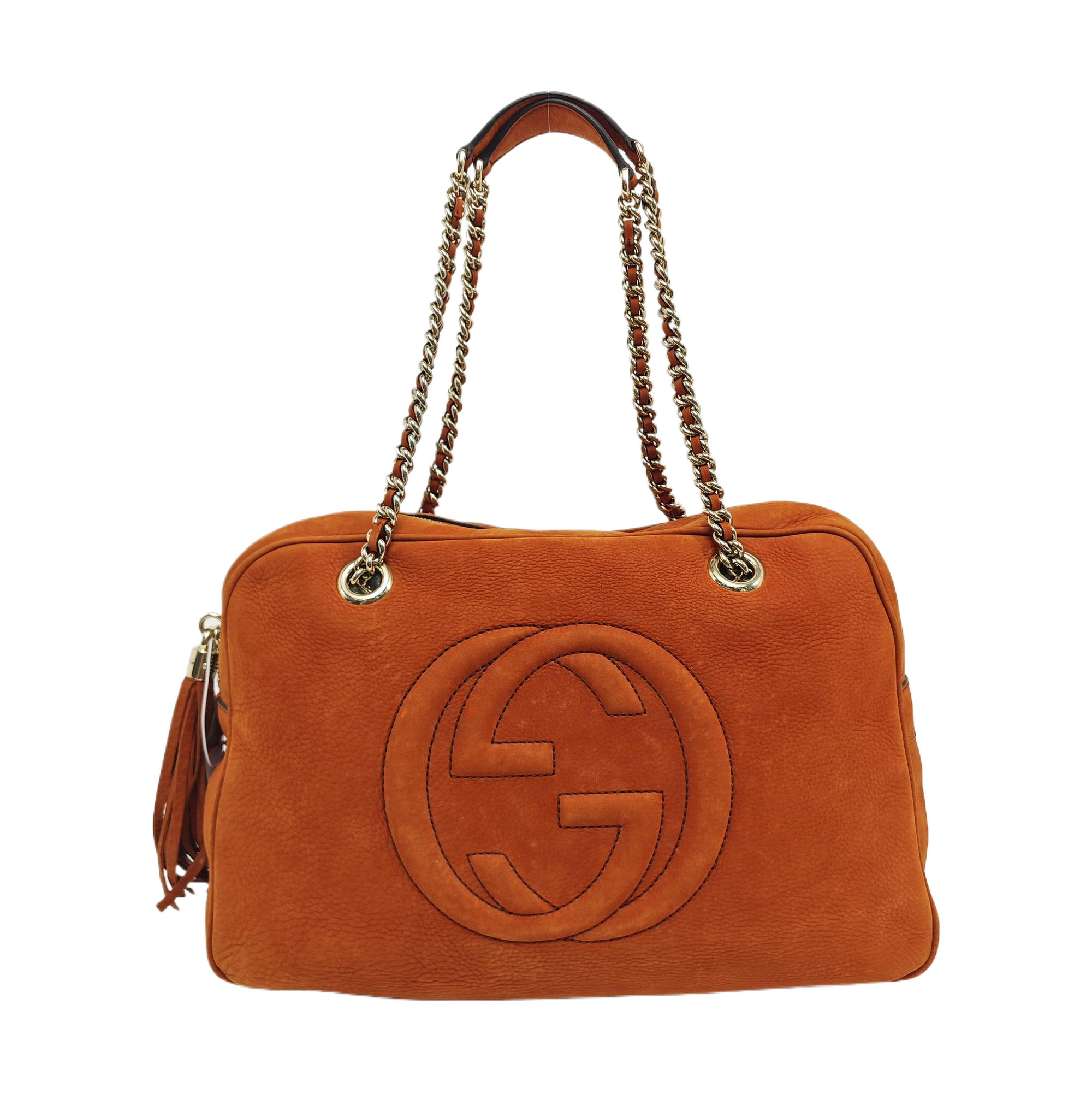 Soho Large Suede Orange