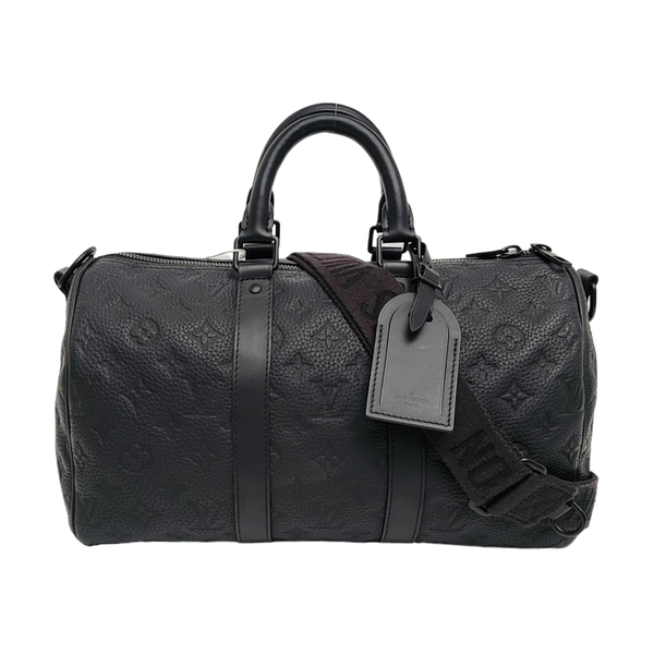 KEEPALL 35 Monogram Calfskin Black