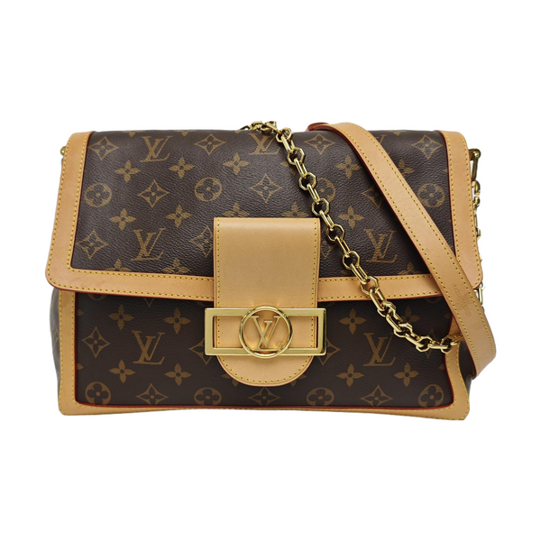 DAUPHINE GM Monogram Coated Canvas Brown