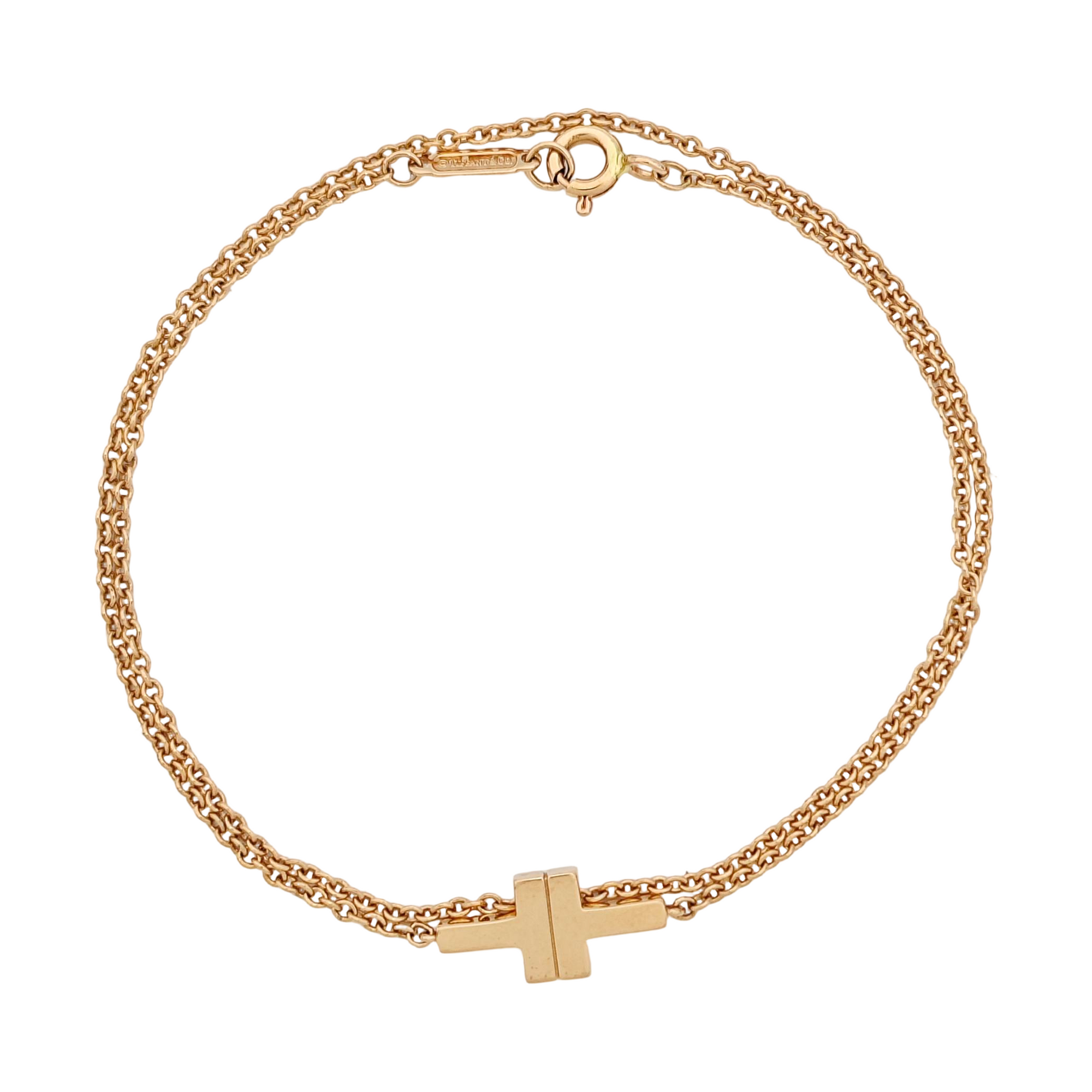 Tiffany T 18k Rose Gold Bracelet