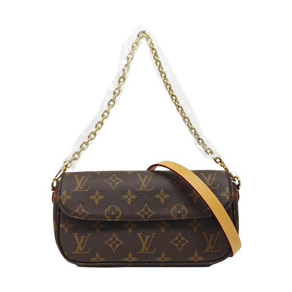 IVY Monogram Coated Canvas Brown