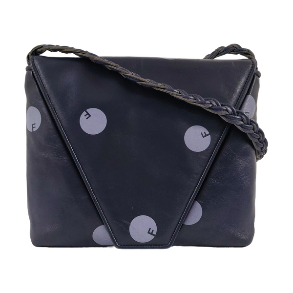 Calfskin Shoulder Bag Blue