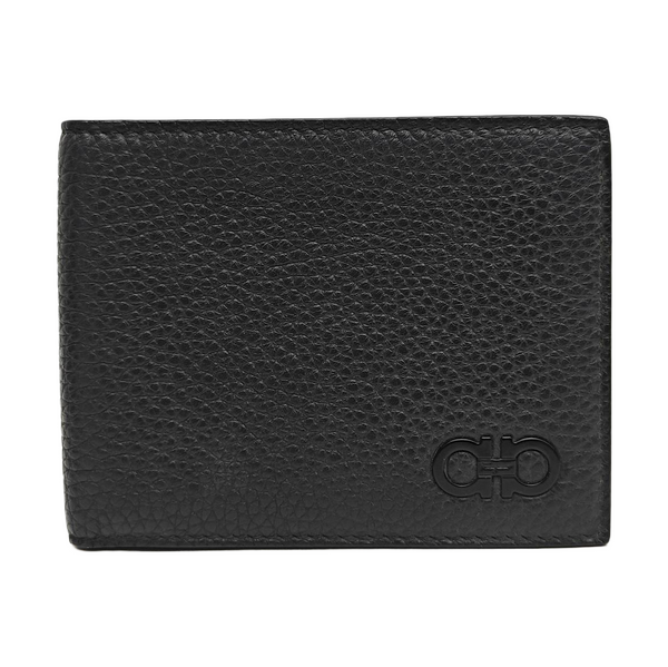 Gancini Calfskin Black Wallet