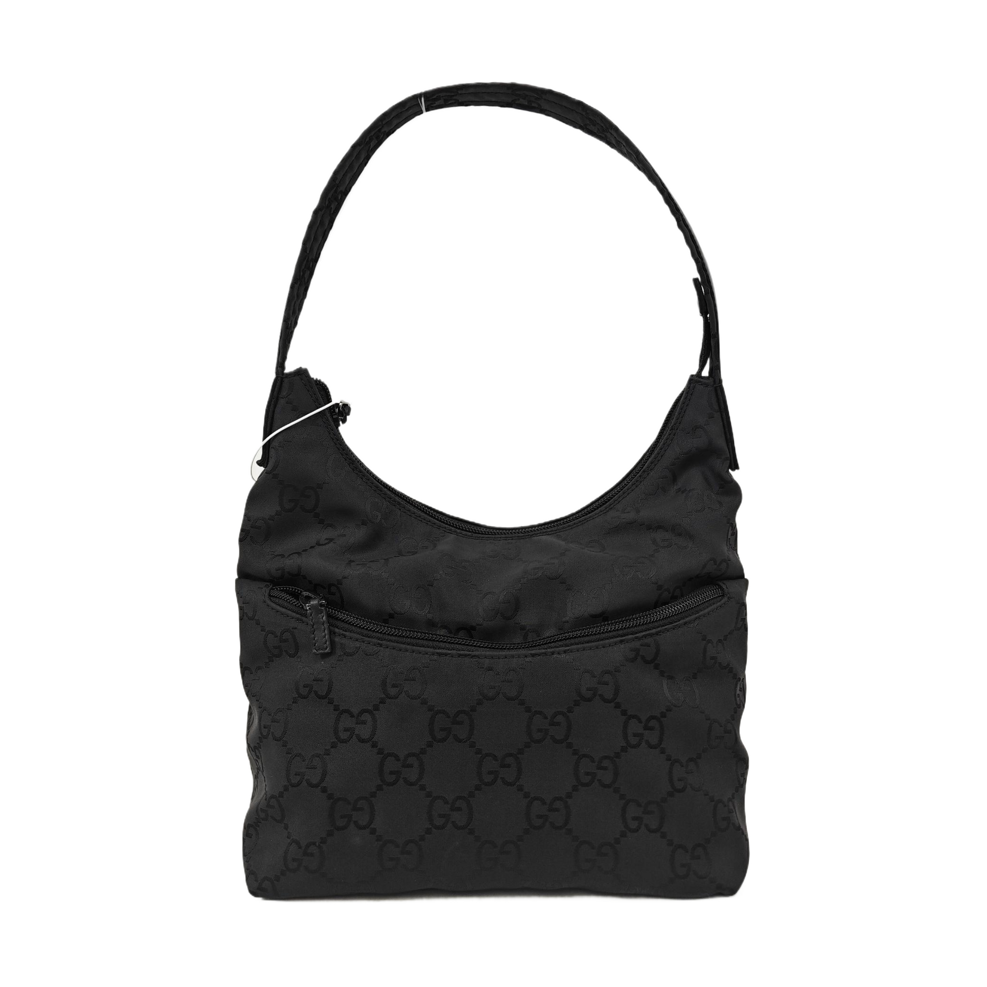 Monogram Canvas Shoulder Bag Black