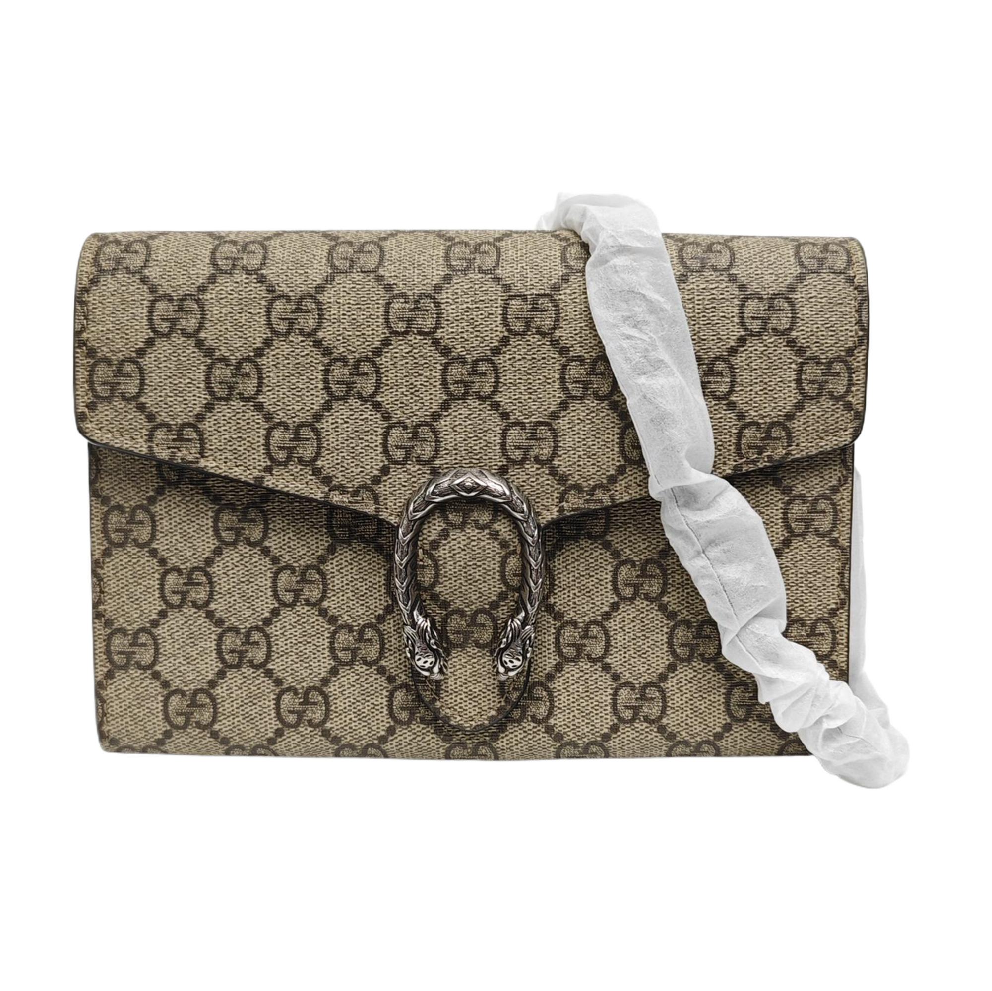 Dionysus Mini Monogram Coated Canvas Beige