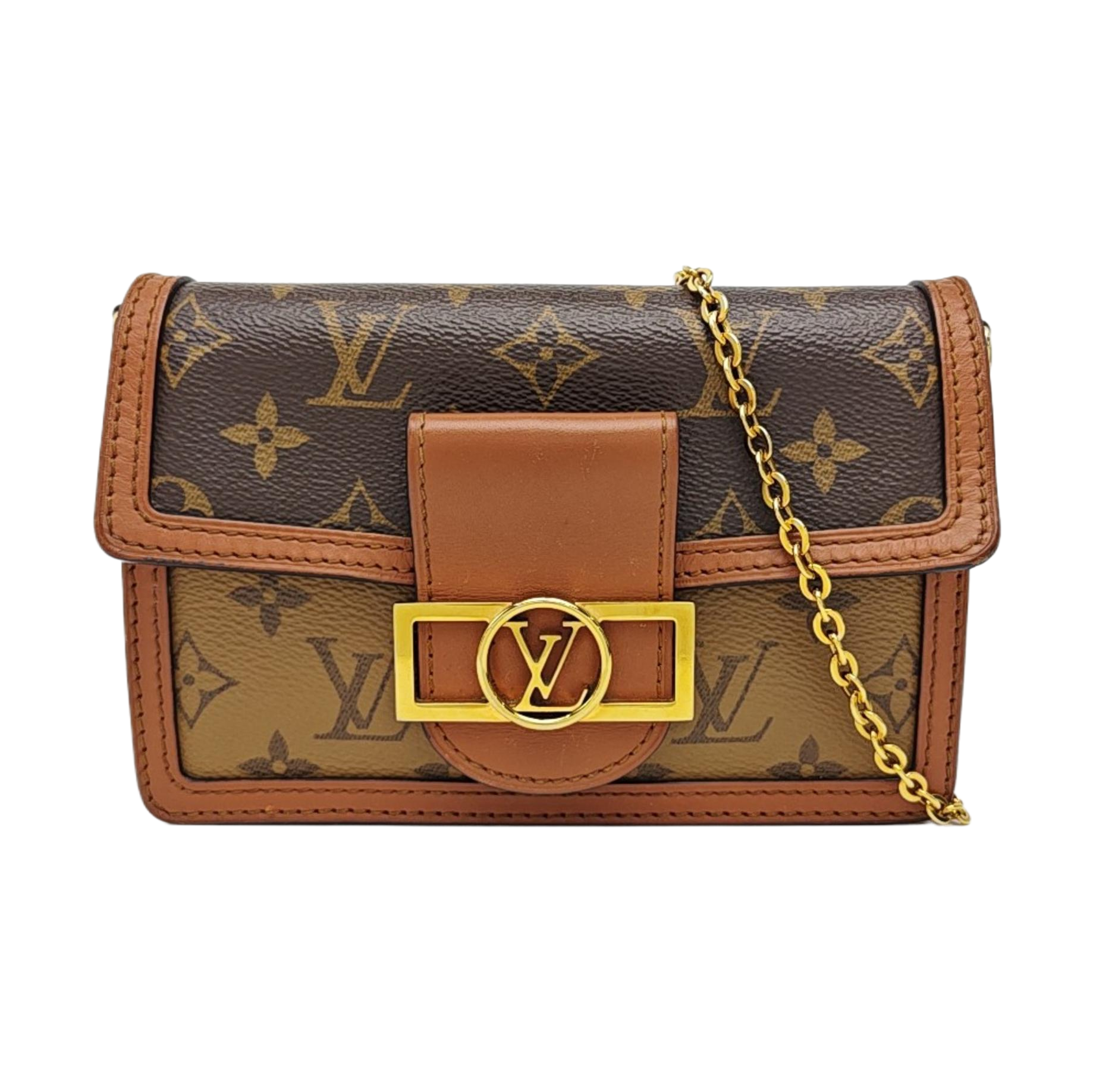 DAUPHINE WOC Monogram Coated Canvas Brown