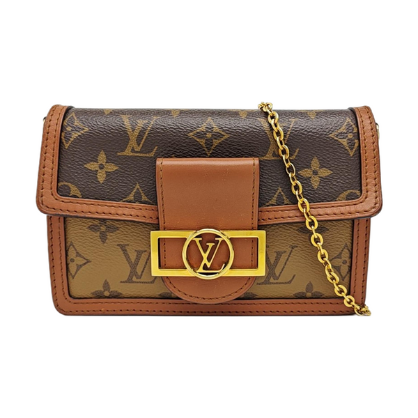 DAUPHINE WOC Monogram Coated Canvas Brown