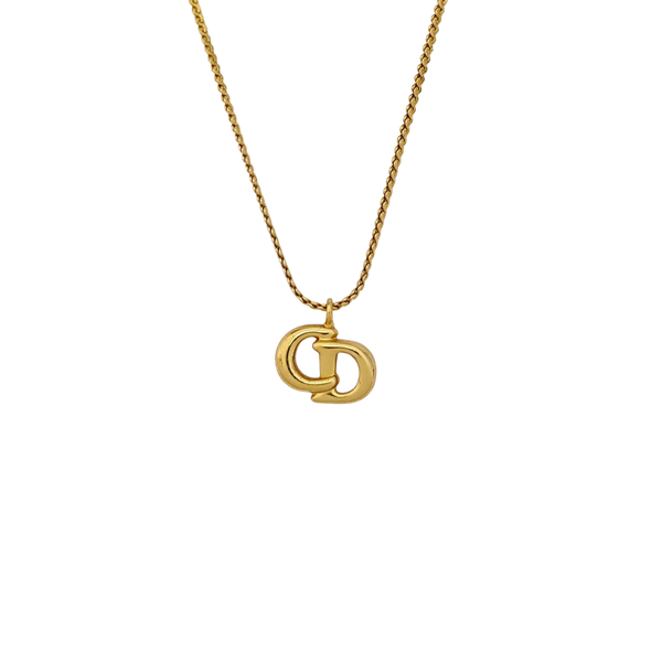 Petit CD Metal Gold Necklace