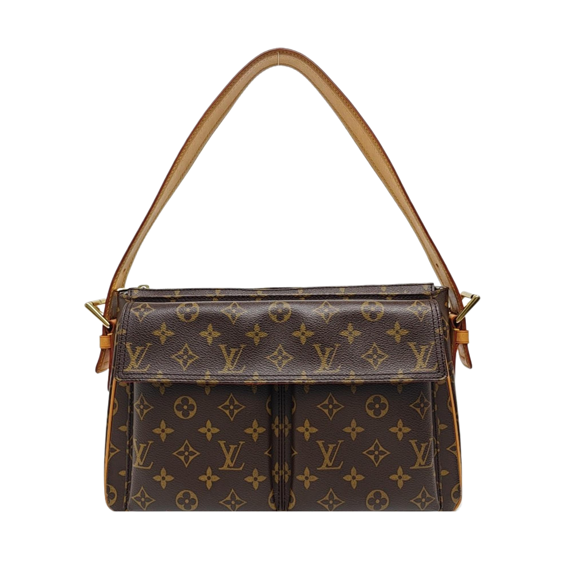 VIVA CITE Monogram Coated Canvas Brown