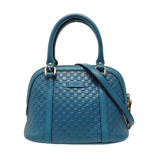 Microguccissima Monogram Calfskin Blue