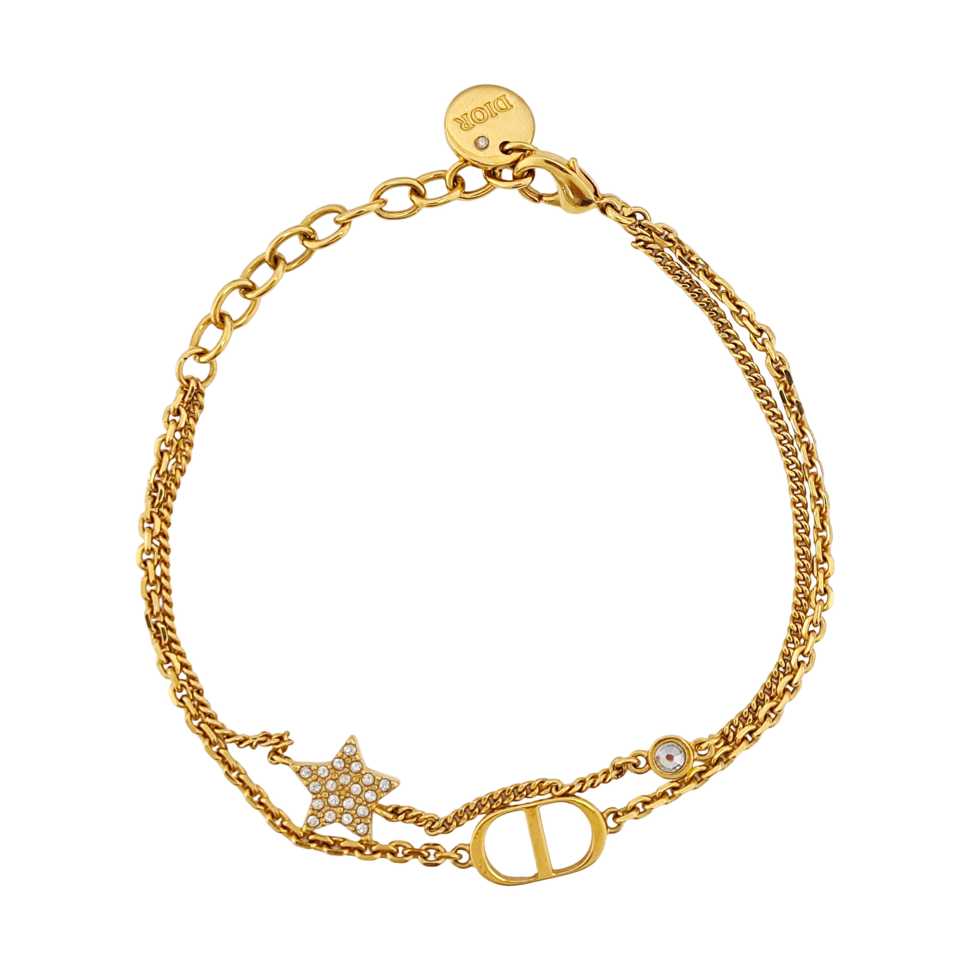 Petit CD Metal Gold Bracelet