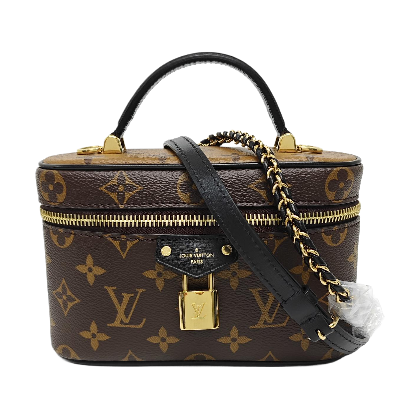 Vanity Chain Pouch Monogram Coated Canvas Brown