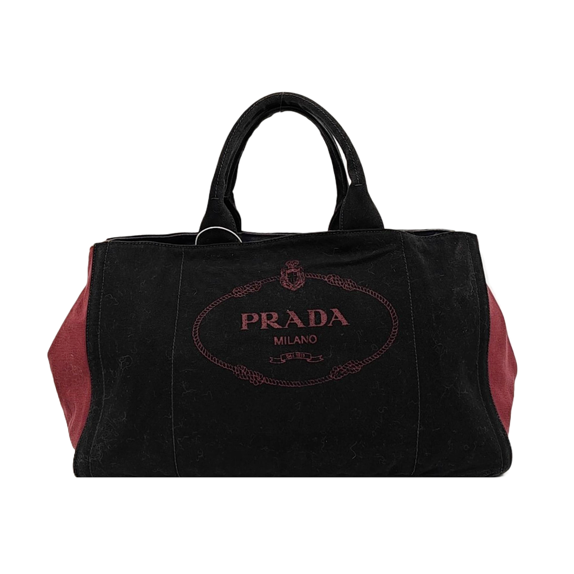 Canvas Top Handle Bag Black