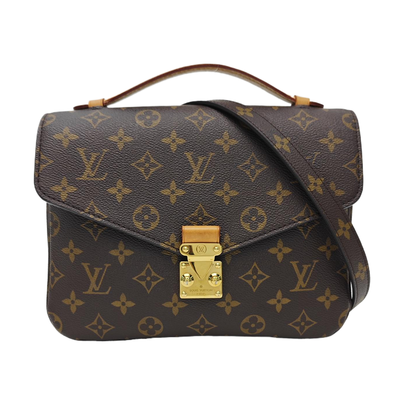 MÉTIS MM Monogram Coated Canvas Brown