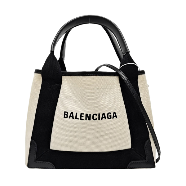 Navy Mini Canvas White