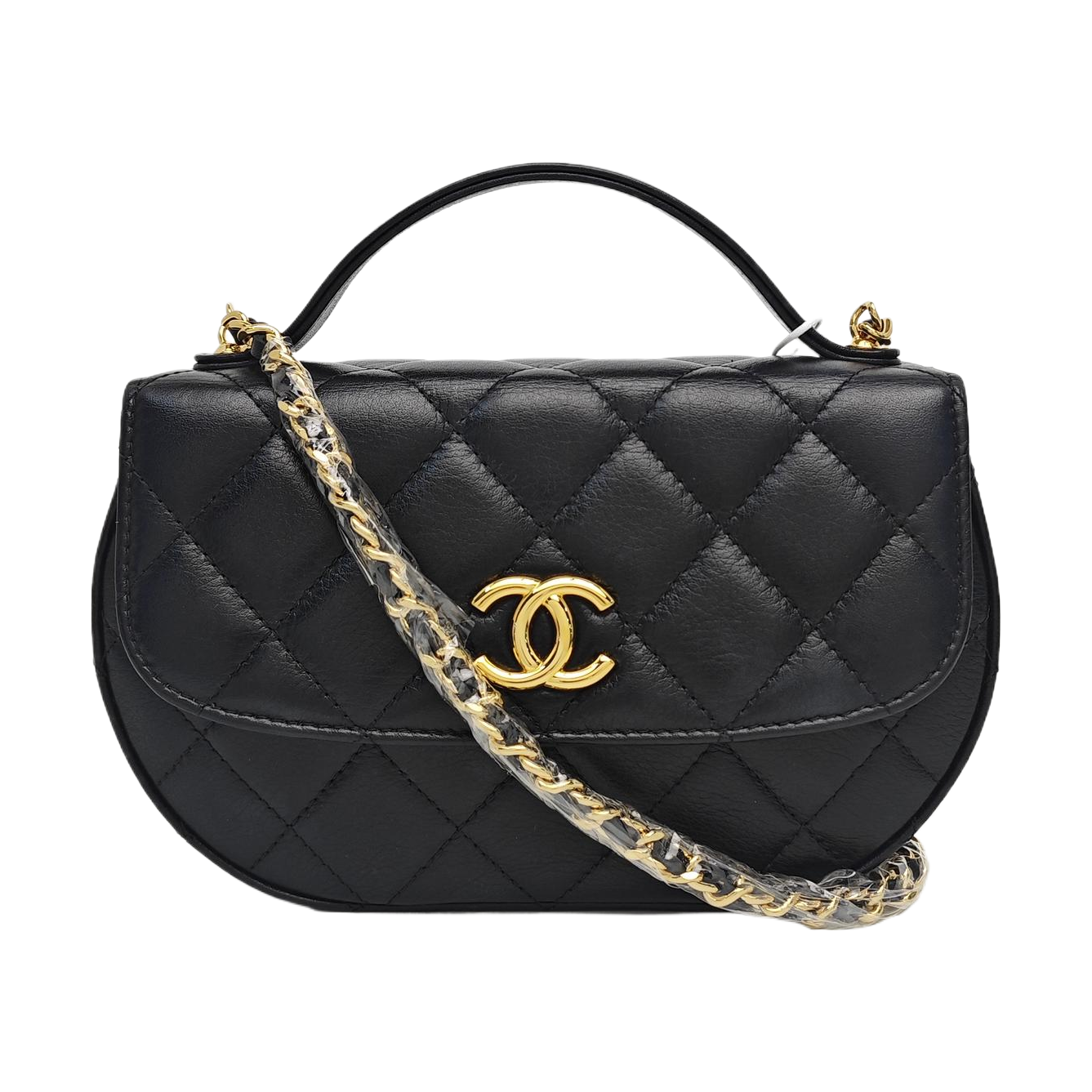 23A HOBO Quilted Calfskin Black