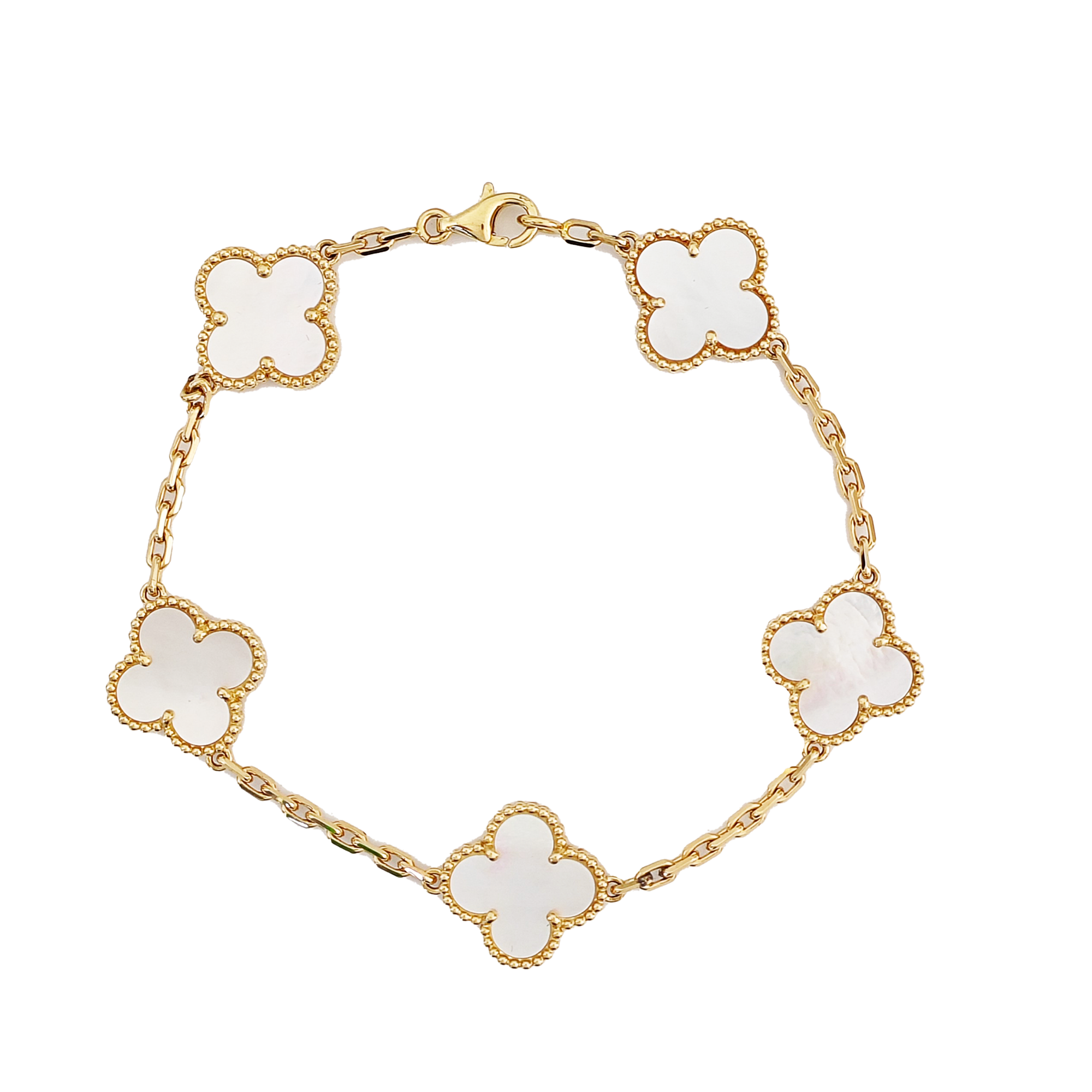 Vintage Alhambra 18k Gold Bracelet