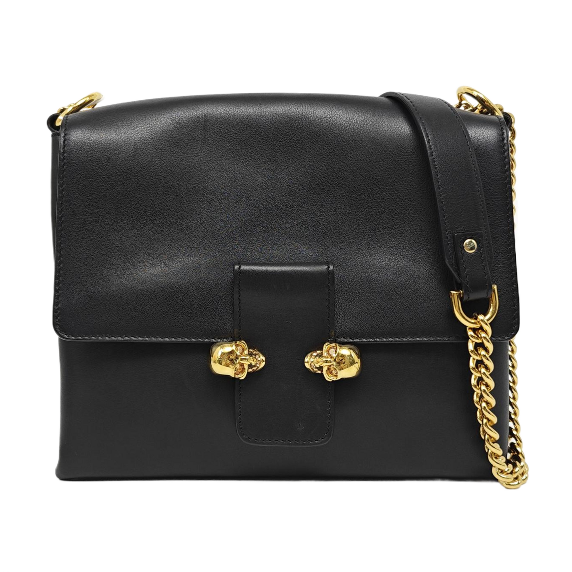 Calfskin Shoulder Bag Black