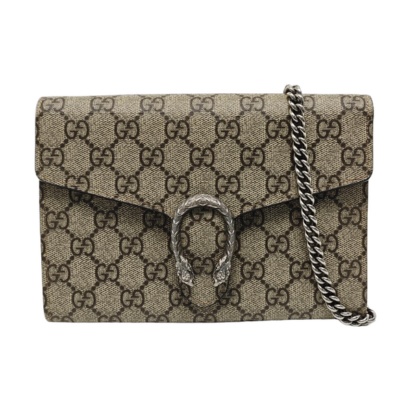 Dionysus Monogram Coated Canvas Beige