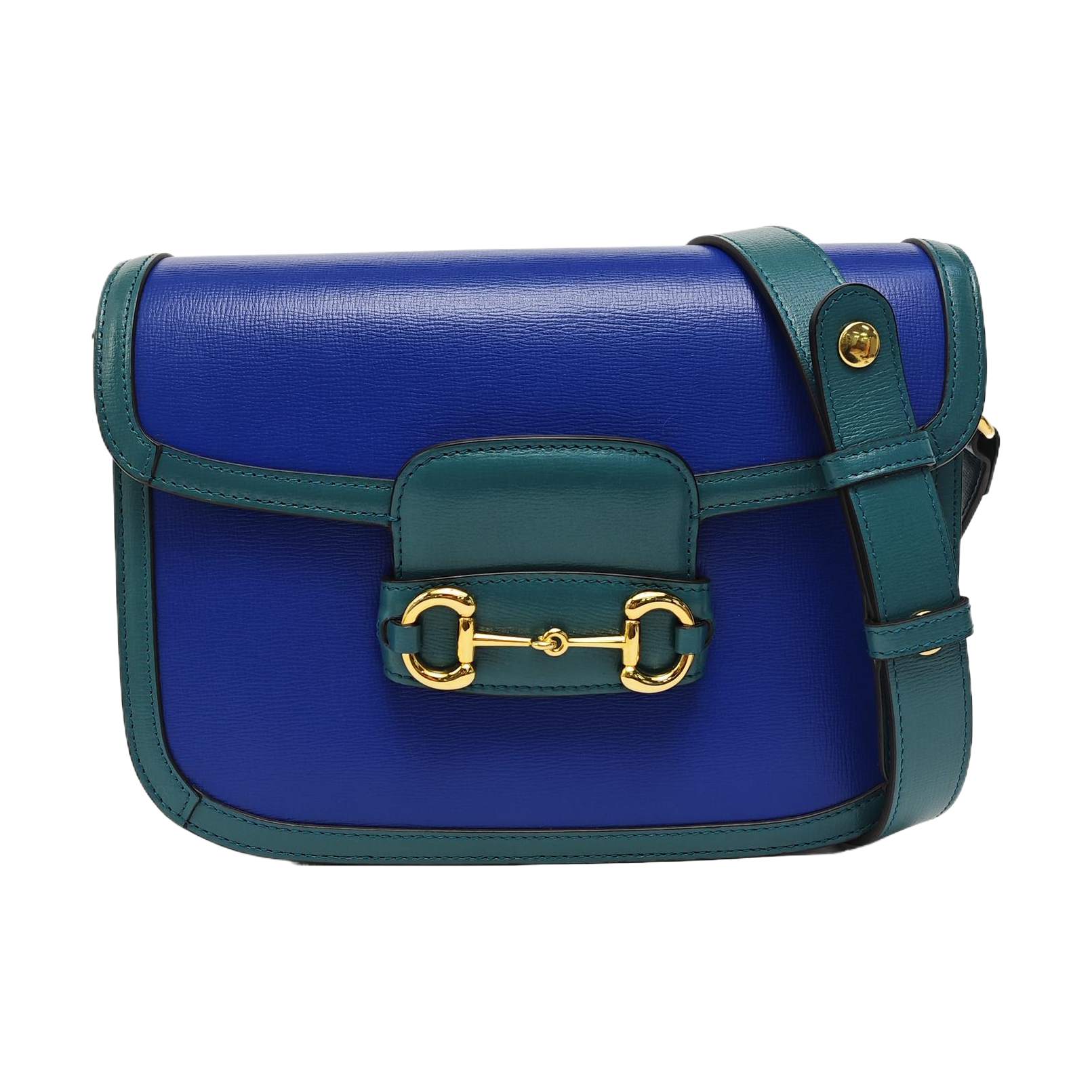 Horsebit 1955 Small Quilted Calfskin Blue