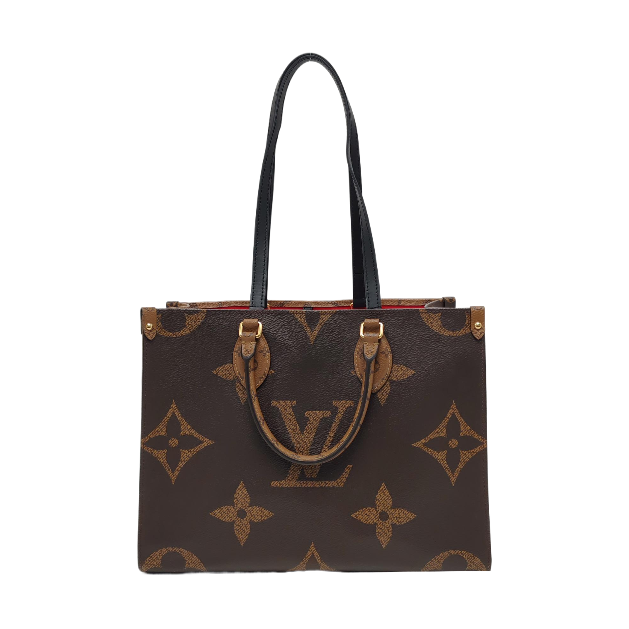 ONTHEGO MM Monogram Coated Canvas Brown