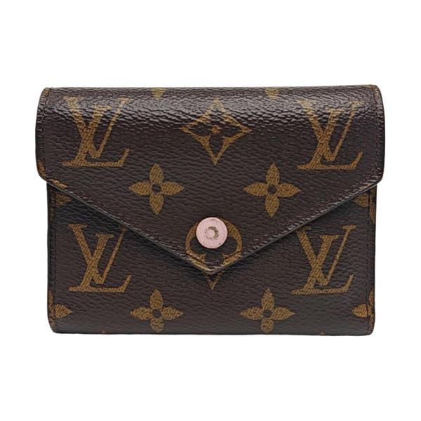 VICTORINE Monogram Coated Canvas Brown Wallet