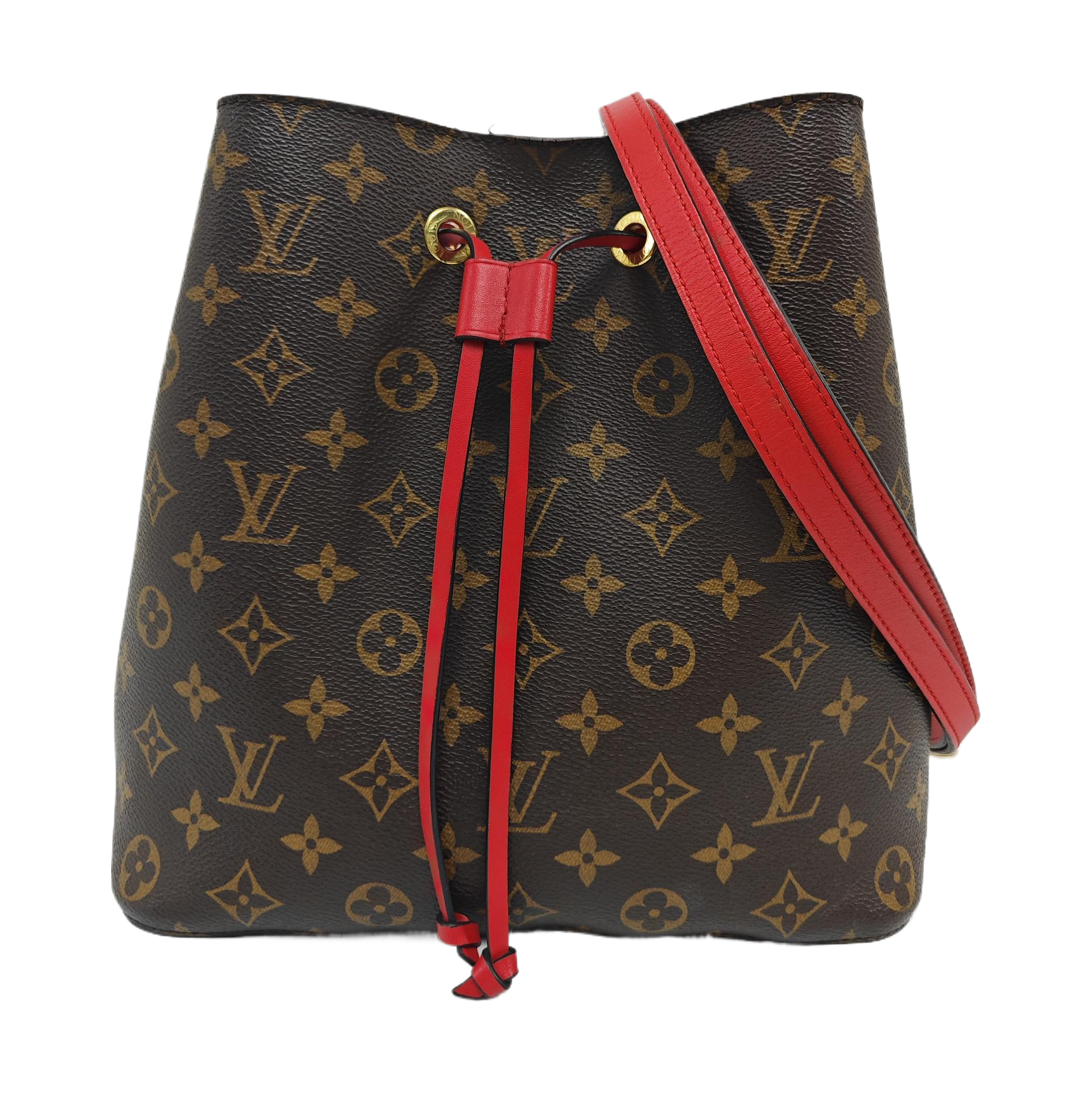 NÉONOÉ MM Monogram Coated Canvas Brown