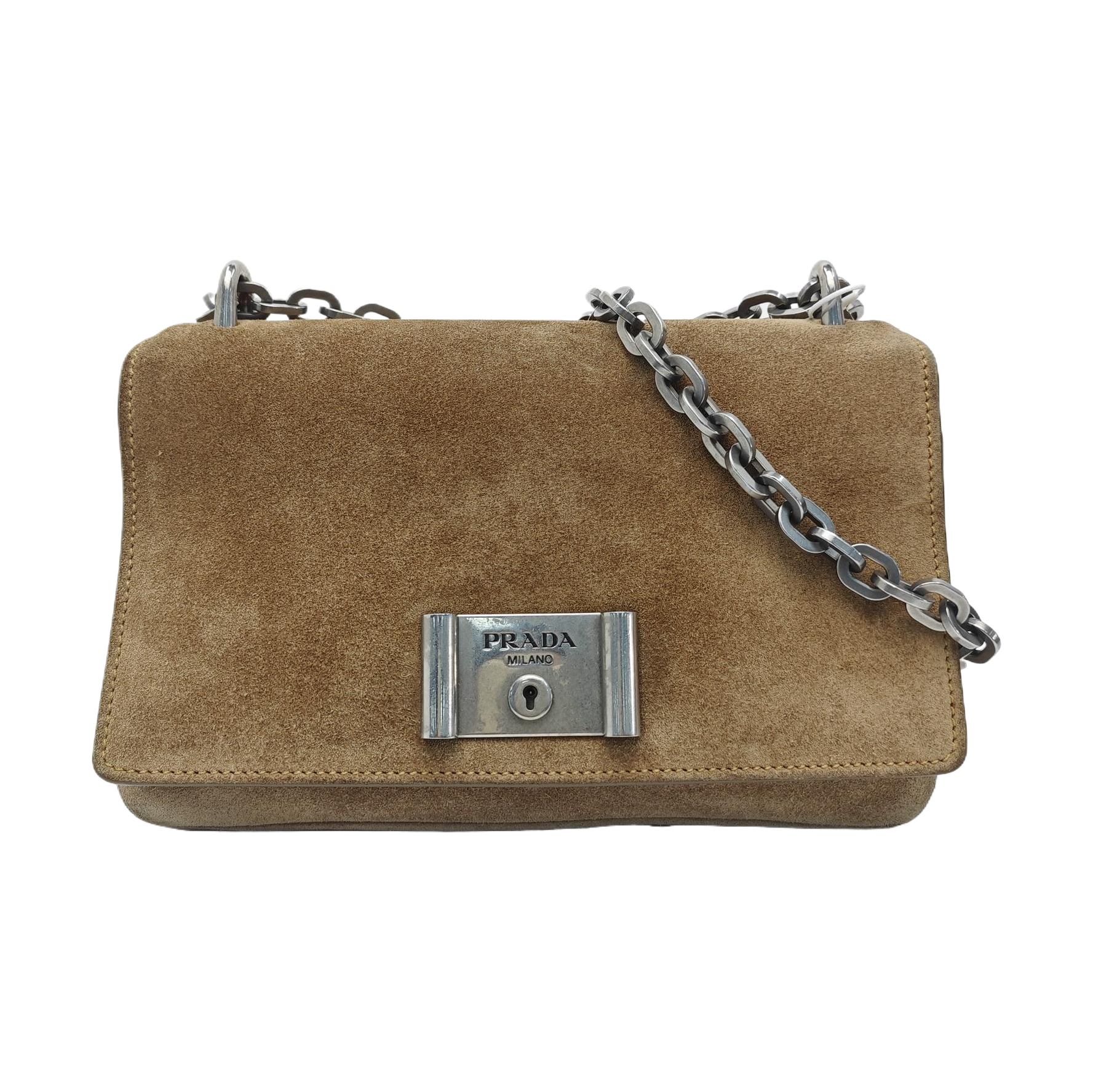 Suede Shoulder Bag Brown