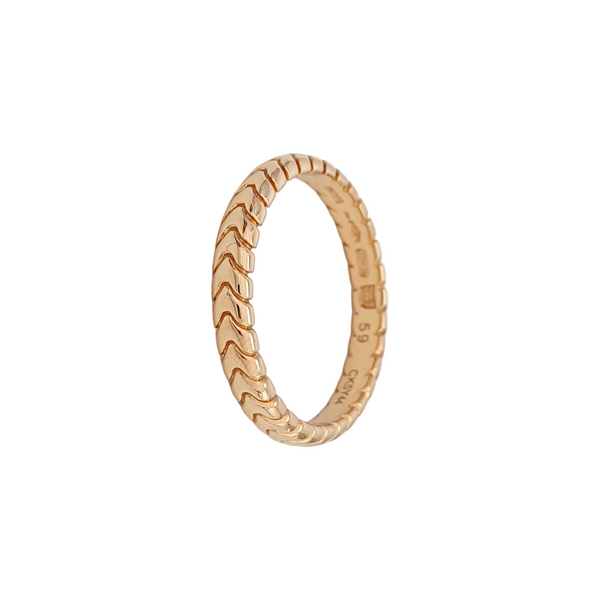 SPIGA 18k Rose Gold Ring EU 59
