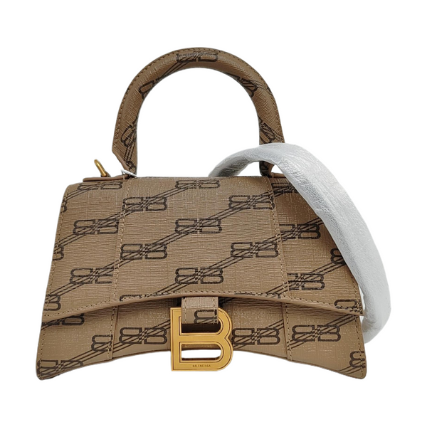 Hourglass XS Coated Canvas Brown