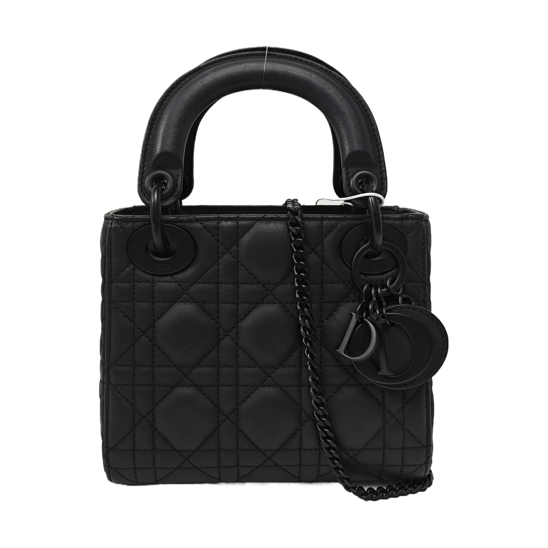 Lady Dior Mini Cannage Calfskin Black