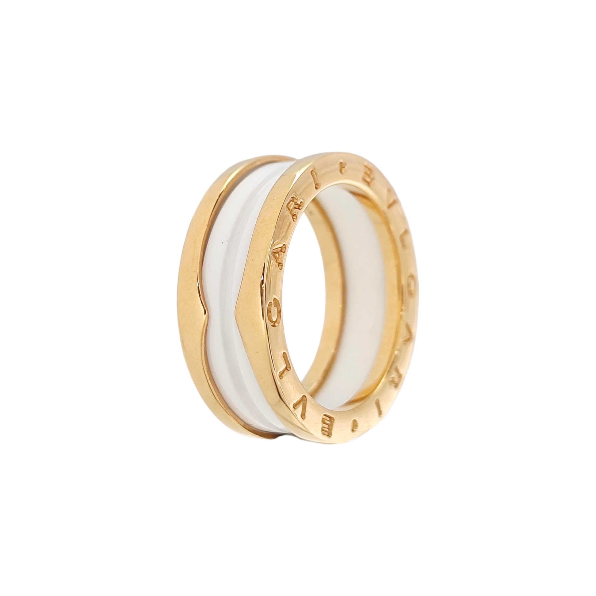 B.ZERO1 18k Rose Gold Ring EU 57