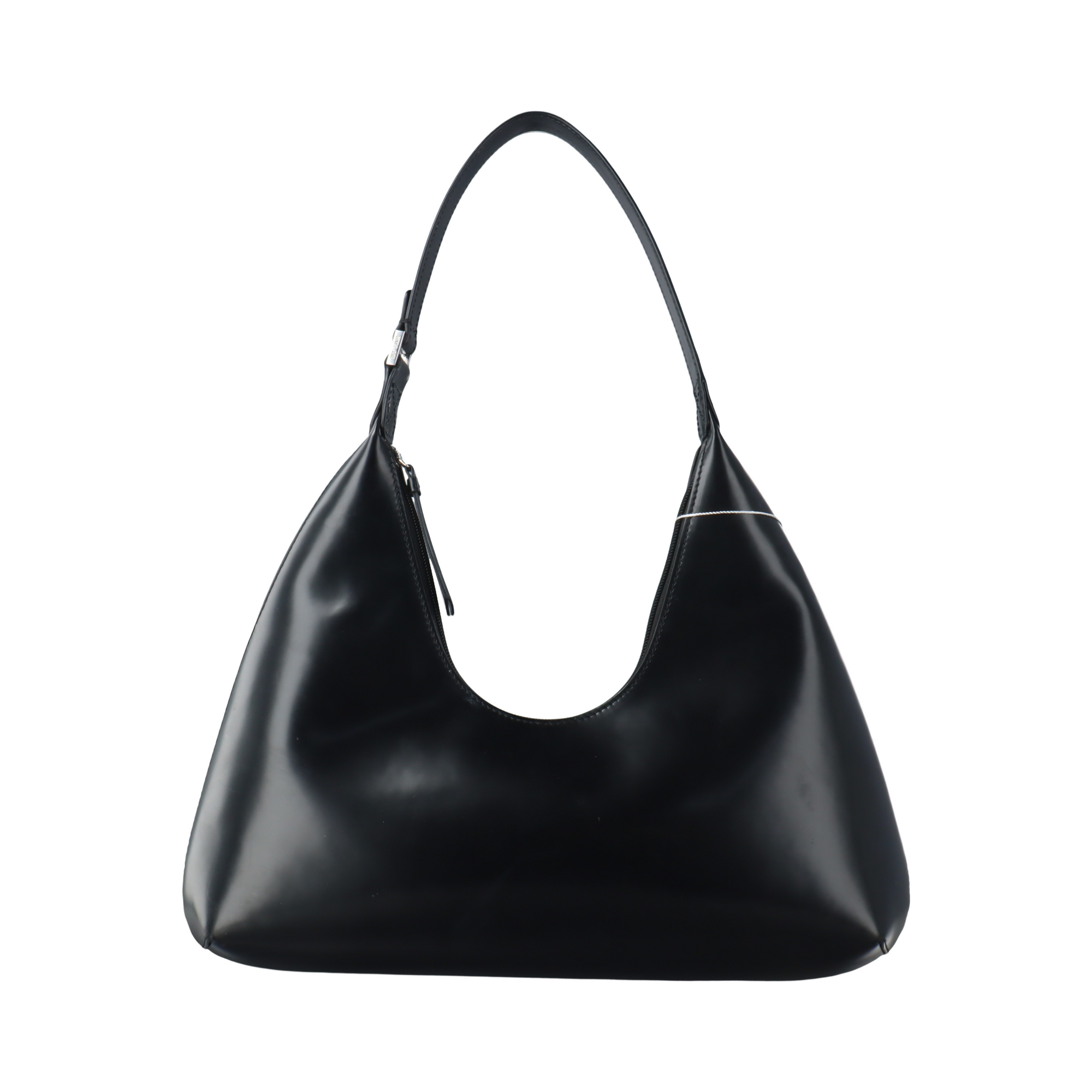 Leather Shoulder Bag Black